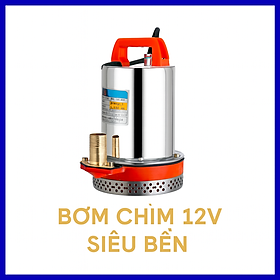 Máy Bơm Chìm 12V Lõi Đồng – Bơm Tốc Độ Cao, Đẩy Mạnh, Phù Hợp Gia Đình & Nông Nghiệp