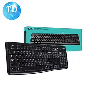 Bàn phím có dây Logitech K120 - Hàng chính hãng DGW phân phối