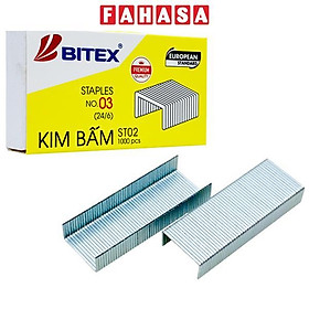 Kim Bấm Số 3 - Bitex ST02 (1000 Kim/Hộp)
