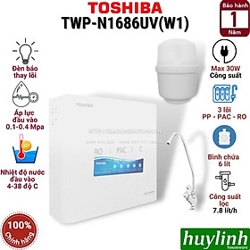 Mua Máy lọc nước RO trực tiếp Toshiba TWP-N1686UV (W1) - 3 lõi lọc - Hàng chính hãng