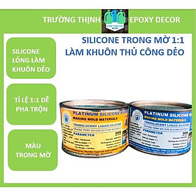 Keo Silicone Lỏng Trong Mờ 1:1 (1Kg) Chuyên Làm Khuôn Thủ Công - Trường Thịnh Sài Gòn