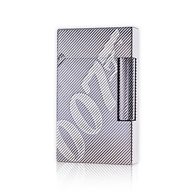 Mua Hộp Quẹt Bật Lửa Xăng Đá Mini Điệp Viên 007 DX16 Họa Tiết Kẻ Chéo Khắc Chữ 007 Màu Bạc