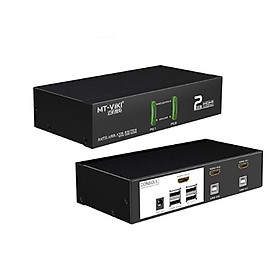 Mua Thiết bị chuyển mạch 2 CPU dùng chung 1 màn hình - Auto KVM Switch HDMI MT-0201HK - Hàng Chính hãng