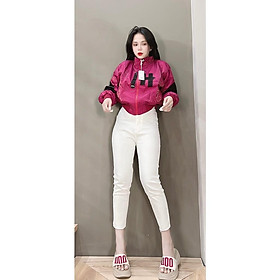 ÁO KHOÁC XÀ CỪ CỔ CAO CỰC HOT HIT TÚI NGOÀI TÚI TRONG KHÓA KÉO CỰC XỊN SÒ - hồng đậm