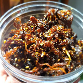 KHÔ SỢI NẤM BÀO NGƯ SỐT ME CAY