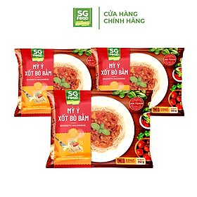 Combo 3 Mỳ Ý xốt bò bằm Sài Gòn Food 250g