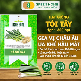 Mua Hạt Giống Tỏi Tây GreenHome  Gói 1g~300 hạt  Giống Hành Baro  Dễ Trồng Quanh Năm  Kháng Bệnh Tốt G18