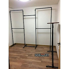 Mua Giá treo quần áo shop lắp ráp chất liệu ống nước ngang 2m8