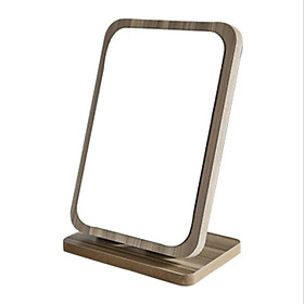 Mua Gương để bàn gỗ nâu kèm lược 23x16cm