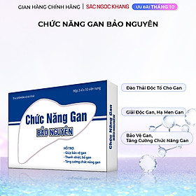 Thực phẩm bảo vệ sức khỏe Viên uống Chức năng gan Bảo Nguyên