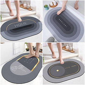Mua Thảm Lau Chân Chùi Chân Silicon Siêu Thấm Hút Chống Trượt