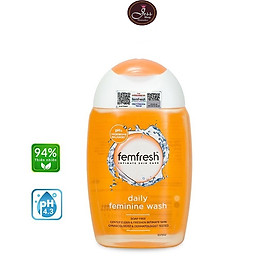 Dung Dịch Vệ Sinh Phụ Nữ Sạch, Thơm, Tươi Mới Suốt Ngày Dài Femfresh Daily Intimate Wash 150ml