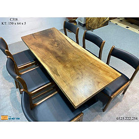 Mua Bàn Cafe Gỗ Me Tây  Bàn Sân Vườn Gỗ Me Tây  Bàn Gỗ Me Tây Nguyên Tấm Dài 1 5m Rộng 64cm Dày 5cm