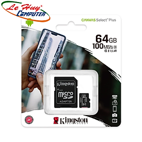 Mua Thẻ Nhớ Micro SD Kingston 64GB Class 10 SDCS2/64GBSP Hàng Chính Hãng