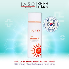 I71 Sữa chống nắng IASO Uv Shield Ex Spf50+/Pa++++ 70ml