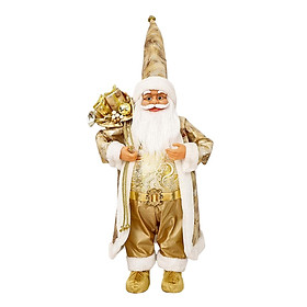 Standing Santa Claus Figurine Santa Claus Figure Ornaments Christmas Santa Doll for Party