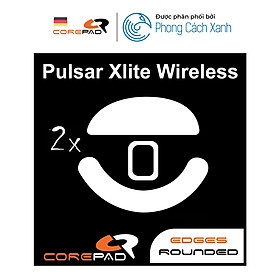 Feet chuột PTFE Corepad Skatez cho Pulsar Xlite V3 / Xlite V3 eS XLITE Wireless / Pulsar XLITE V2 Wireless / Pulsar XLITE V2 mini Wireless (2 bộ) - Hàng Chính Hãng