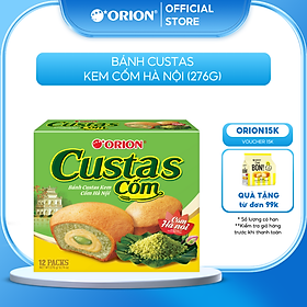 Hộp 12 gói bánh Orion CUSTAS 12P vị CỐM Hà Nội 282G