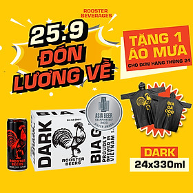 Thùng Rooster Beers Dark (Bia Gà) 24 Lon (330ml/Lon)