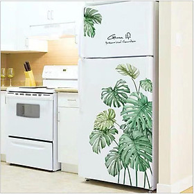 Decal dán tủ lạnh phong cách Hàn Quốc Green Life DKN136 (108 x 78 cm)