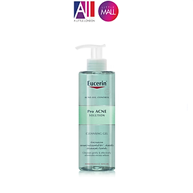 Gel rửa mặt giảm mụn loại bỏ nhờn Eucerin Pro Acne Solution Cleansing Gel (Nhập khẩu)