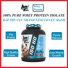 Iso HD 100% Pure Isolate Protein 5Lbs - Sữa bổ sung Protein, hỗ trợ phục hồi, tăng Cơ cho người tập thể thao