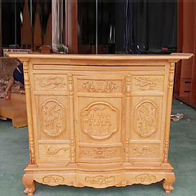 Mua TỦ THỜ GỖ GÕ ĐỎ DÀI 1M53 CAO 1M25 NGANG 63cm CỬA CONG