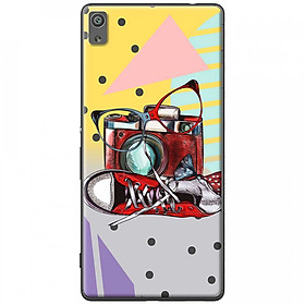 Ốp lưng dành cho Sony Xperia X mẫu Máy ảnh giày mắt kính