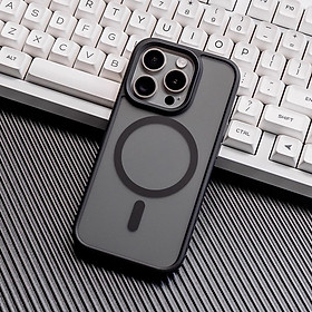 Ốp lưng nhám chống vân tay cho iPhone 15 Pro Max / 15pro, ốp chống sốc Likgus có sạc nam châm từ tính – hàng chính hãng - iPhone 15 Pro Max