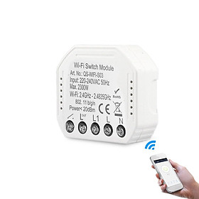 WiFi Intelligent Switch Module Intelligent Light Switch DIY Breaker Module APP Remote Controls Voice Control Compatible