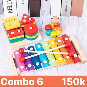 GIÁ HỦY DIỆT Combo đồ chơi trí tuệ cho bé từ 1-4 tuổi