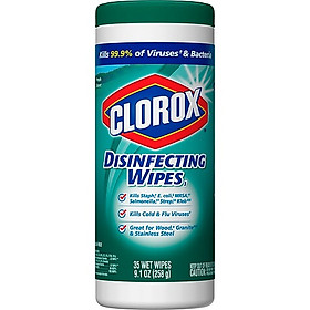 Mua Khăn Lau Diệt Khuẩn Clorox Fresh Scent (Diệt 99.9% Virus và Vi khuẩn gây bệnh) - Nhập khẩu Mỹ 35 Miếng