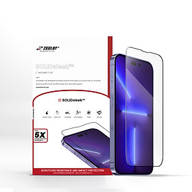 Mua Miếng Dán Cường Lực ZEELOT SOLIDSLEEK Retina Clear cho iPhone 14 Pro Max- 14 Pro- 14 Plus- 14_ Hàng Chính Hãng