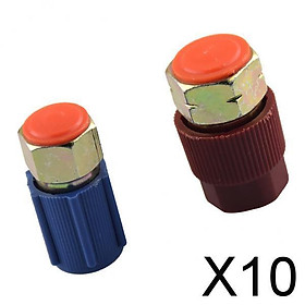 10xAC Quick-release Connectors, High-low-side Port Adapter, Retrofitting R12 to R134