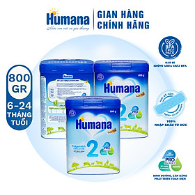 Combo 3 lon Sữa bột Humana gold plus 2 800g