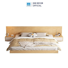 Mua Giường Ngủ Tatami Tối Giản Hiện Đại Màu Vân Gỗ Sồi SIB Decor GN31