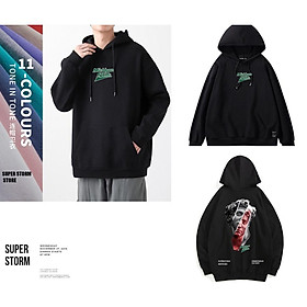 Hoodie chất nỉ cotton dày dặn phù hợp nam nữ