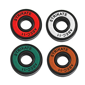 8Pcs Skateboard Bearings 8mm Precision Size ABEC-11 for Longboard Red