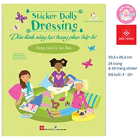 Sách Sticker Bóc Dán Quần Áo Búp Bê Cho Bé Gái - Sticker Dolly Dressing