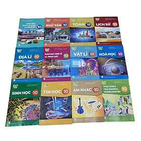 Bộ sách giáo khoa Lớp 10- Kết Nối Tri Thức Với Cuộc Sống (14 quyển- Kèm bìa nilong bao sách, nhãn tên)