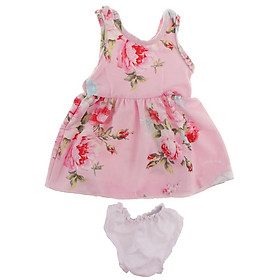 Fashion Doll Summer Outfits Sleeveless Casual Dress  For