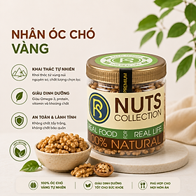 RealFoodStore Nhân Hạt Óc Chó 500g - Nhân Óc Chó Tự Nhiên Giàu Omega-3 & Chất Béo Tốt - Dùng Làm Sữa Hạt, Làm Bánh, Granola
