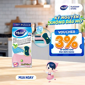 Miếng Bọt Biển Rửa Chén Kháng Khuẩn MyJae An Toàn Bền Bỉ