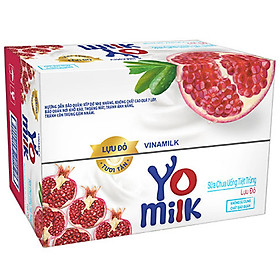 Thùng 24 Chai Sữa Chua Uống Vinamilk Lựu Đỏ (150ml)