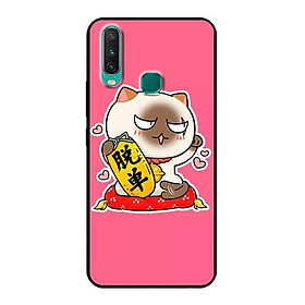 Ốp Lưng in cho Vivo Y15 Mẫu Mèo May Mắn 8 - Hàng Chính Hãng