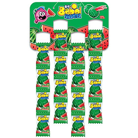 Kẹo Sing Gum Big Babol Shapeez Dưa Hấu dạng dây treo (Gói 4 dây)