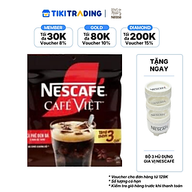 [Tặng Bộ 3 Hũ Gia Vị] Cà phê Hòa tan NESCAFÉ CAFÉ VIỆT 35 + 3  gói Vị Mạnh đặc trưng