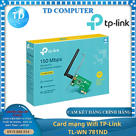 Mua Cạc mạng không dây TP-Link PCI-E TL-WN 781ND (Chuẩn N/ 150Mbps/ 1 Ăng-ten ngoài) - Hàng chính hãng FPT phân phối