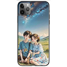 Ốp lưng cho IPhone X - Xs - Xs Max - Xr - 11 - 11 Pro Max - Cặp Đôi Ngồi Đồi - Hàng Chính Hãng - IPhone 11 Pro Max