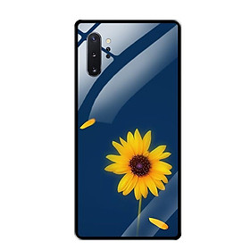 Ốp Lưng Kính Cường Lực cho Samsung Note 10 Plus - 0327 SUNFLOWER06 - Hàng Chính Hãng